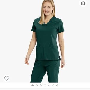 3 barco 1 hunter green scrub tops